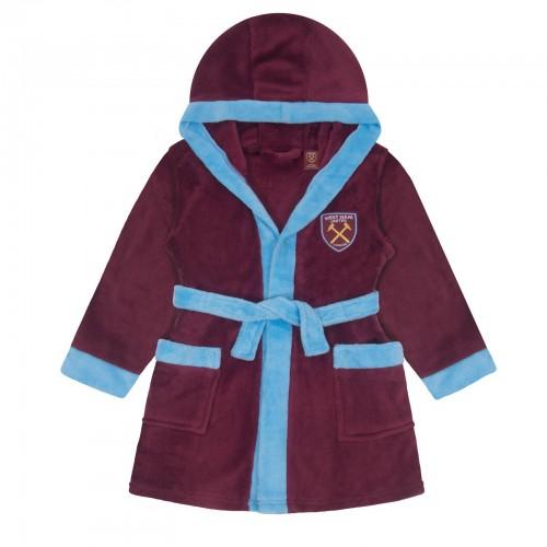 West Ham United FC Baby Crest Fleece Dressing Gown