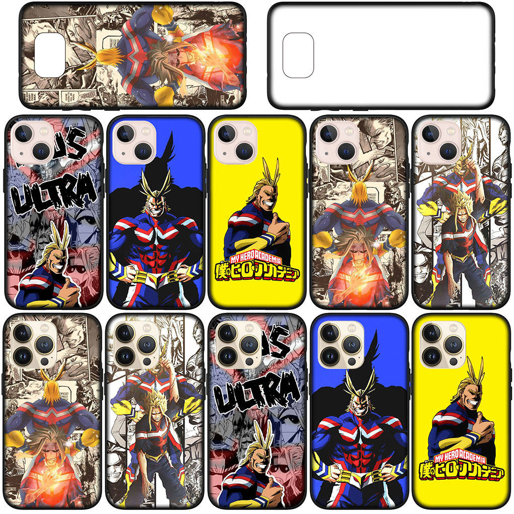 Для Samsung Galaxy S24 S23 iPhone 16 15 14 Xiaomi Redmi Note 13 12 11 10 8 Plus 9 Pro Max X XR чехол для телефона My Hero Academia All Might OPPO Huawei Cover