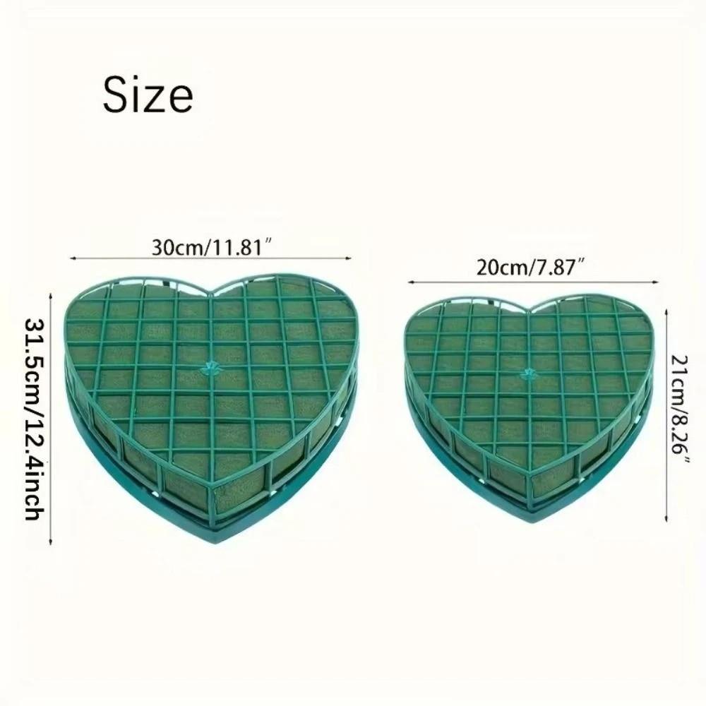 With Suction Cup Floral Bricks Heart Shaped Flower Mud Florist Sponge Vehicle Decoration