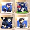 Аниме B-Blue Lock Наволочка Чехол для подушки Мягкий Милый Наволочка для декоративной подушки для машины Дивана Наволочка Полиэстер с молнией