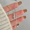 Бамбуковое ожерелье Niche Design Bamboo Stick Tassel Collarbone Chain Женская легкая роскошная темпераментная High-end
