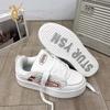 Zhao Ruth Niche Design Board Shoes Ins Super Fire Thick Sole Versatile Sports Leisure Moral Training Little White Shoes Children