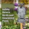 Садовая сова отпугиватель птиц Садовые пластиковые совы, отпугивающие птиц Водонепроницаемый солнцезащитный крем Сова, отпугивающая птиц Дизайн совы