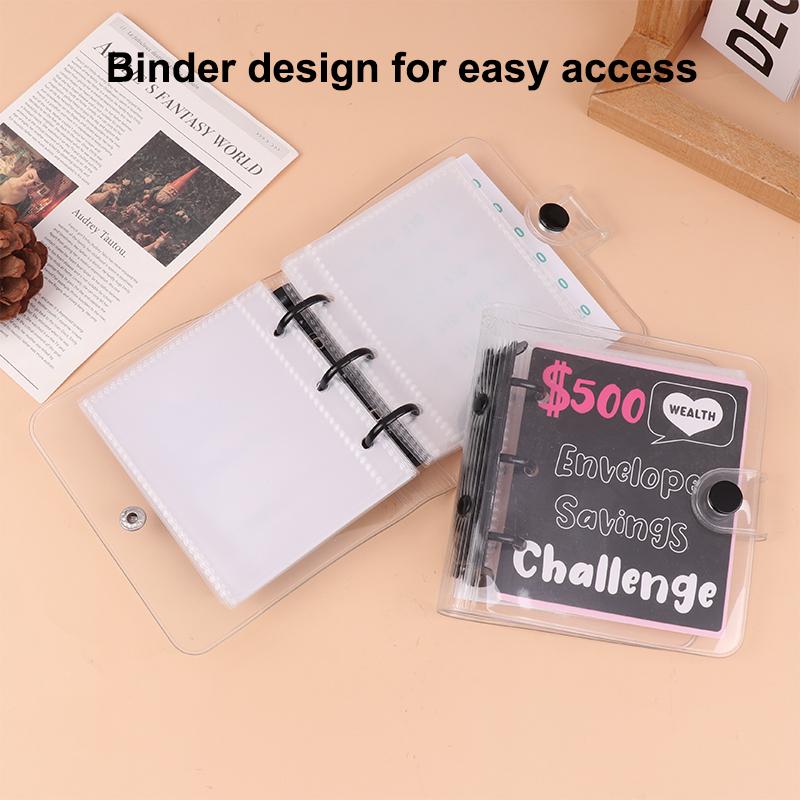 Простая мини-папка для денег на 150/300/500/1000 долларов, накопительная папка для денег, бюджетная книга для хранения денег, папка для денег с конвертами