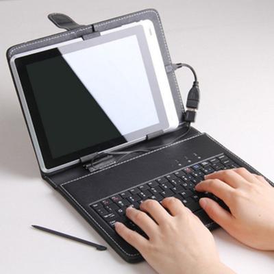 Кожаный чехол 7/8/10,1-дюймовый имитационный чехол с USB-клавиатурой, универсальный для планшетов Android Windows