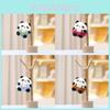 Panda Keychain Fat Cute Cartoon Girl Backpack Decoration Hanging Plush Doll Gift
