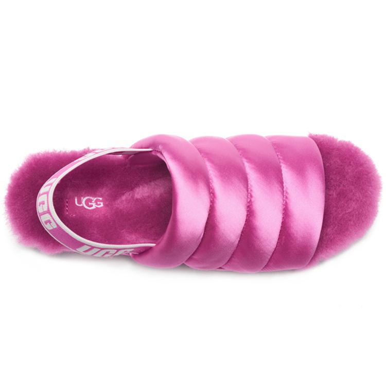 UGG Шелковистые Мягкие и Удобные Плюшевые Тапочки Женские Фиолетовые 1106875-FUS