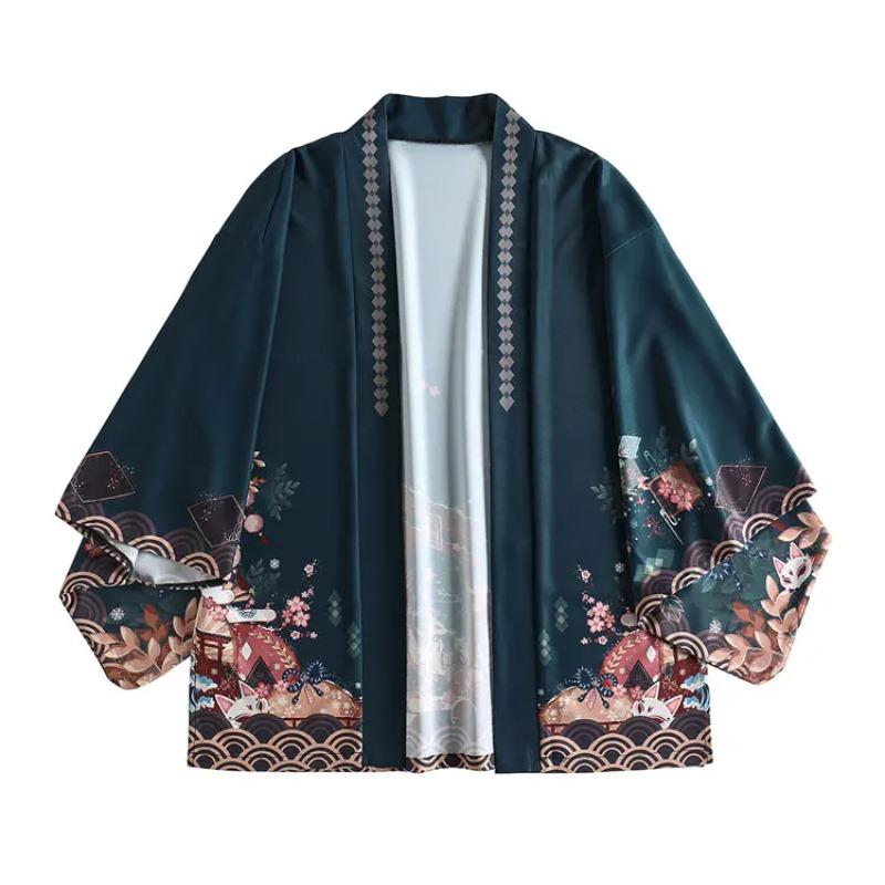 Летний свободный японский кимоно-хаори в стиле самураев, уличная одежда, кардиган, косплей, Хаори, Харадзюку, для женщин и мужчин, Юката, традиционная одежда