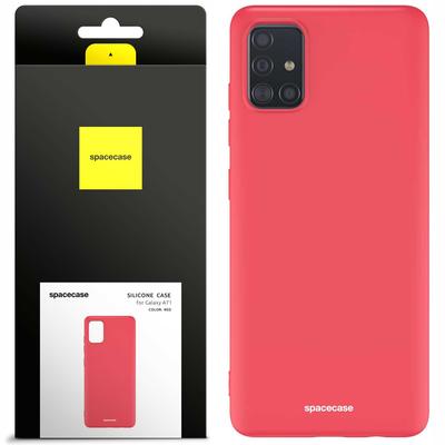 Силиконовый чехол Sc для Galaxy A71 красный