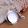 Hollow Round Pendant Long Durable Sturdy Snake Chain Hollow Photo Locket Pendant for  Evening Party