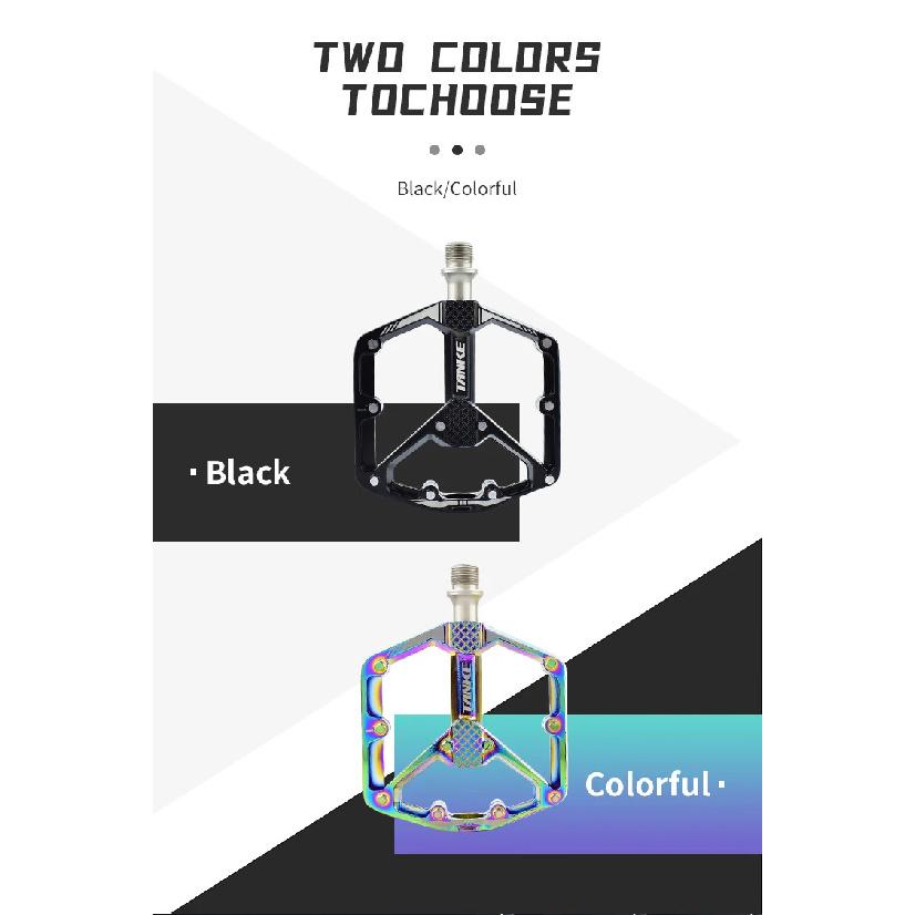 TANKE Bicycle Pedals Sealed 3 Bearing Nonslip Pedal Mountain Road Bike Alloy Platform Mtb Pedal Cycling Ultra light Anti slip