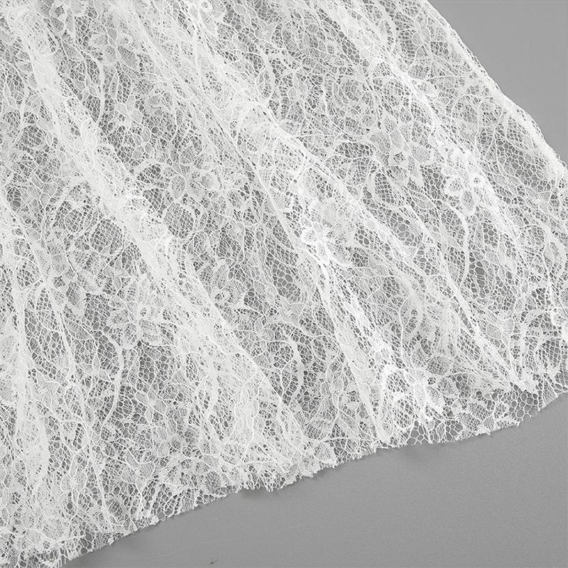 Юбка из кружевного жаккарда, прозрачная, женская, летняя, новая, с высокой талией, сексуальная, повседневная, длинная, юбка 2025 года, уличная мода, белая макси-юбка