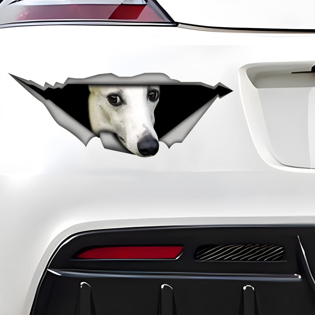 White Whippet Car Bumper Window Stickers For Car Truck Van Fashion Decals Vinyl Material Stickers