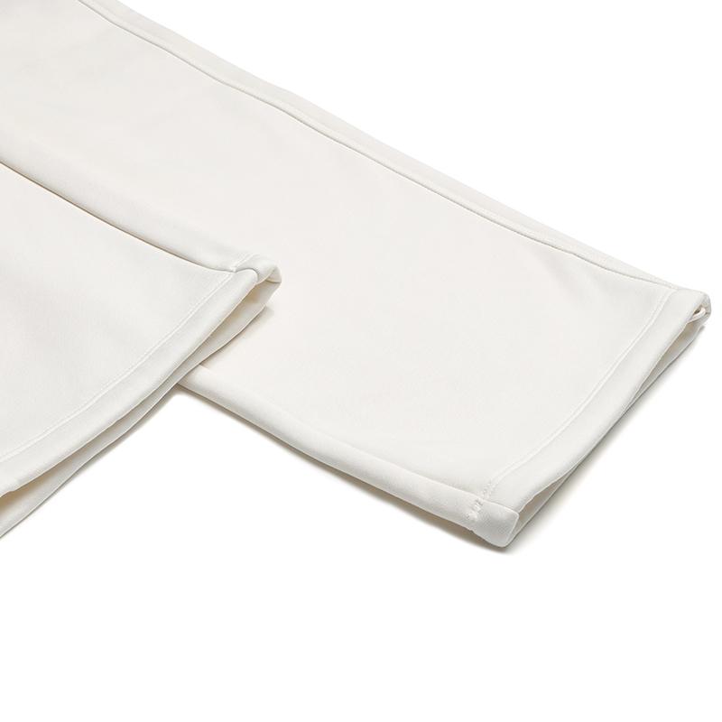 Fila Оригинальные женские флисовые спортивные штаны на кулиске, модные, простые, теплые, свободные, прямого кроя, вязаные, повседневные брюки, женский низ, цвет парного белого F51W549602FIV