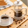 White Transparent Heat-resistant Glass French Press 350ml/800ml/1000ml Coffee Pot Multifunctional Hand Punch Pot Coffeeware