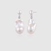 Baroque Pearl Dangle Earrings for Women - Elegant High-End Luxury Studs