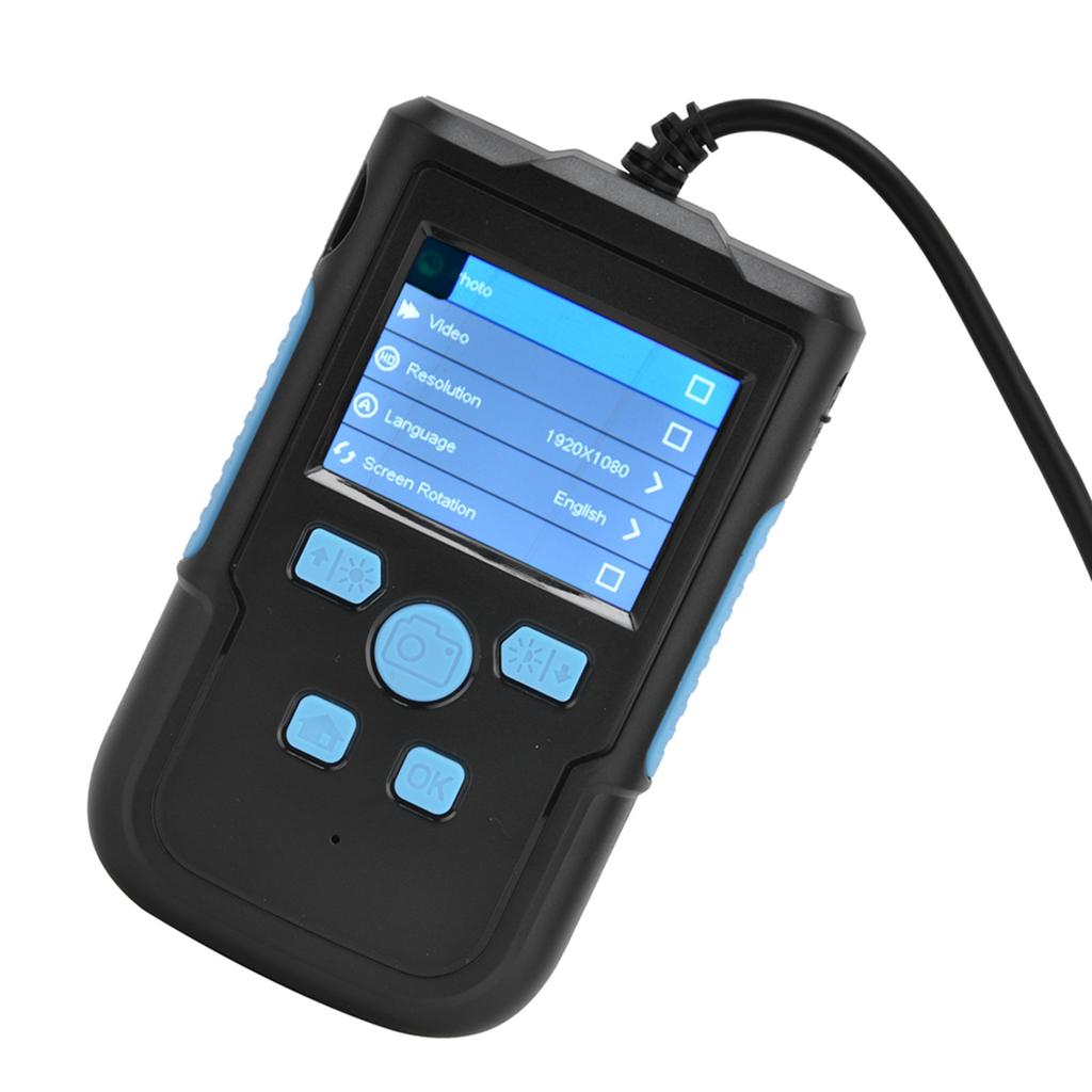 Цифровой эндоскоп P60 1080P HD с 8 светодиодами, экраном 2,4 дюйма, объективом 8 мм, водонепроницаемый для осмотра трубопроводов