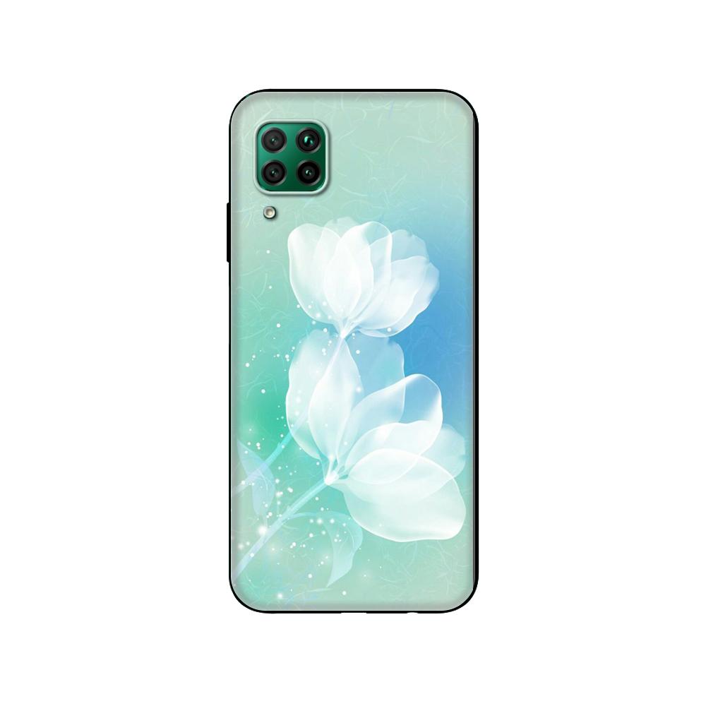 Черный чехол из ТПУ для Huawei P30 Lite P30 Pro P40, чехол для Huawei P40 LITE EP Smart 2020, чехол с изображением цветов орхидеи Colorfu