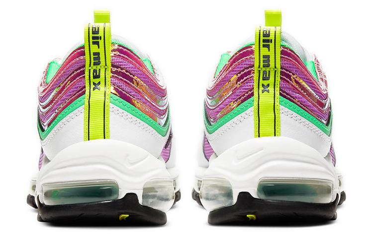 Nike Air Max 97 Белый Электро-зеленый Фуксия Glow Женские CW5591-100