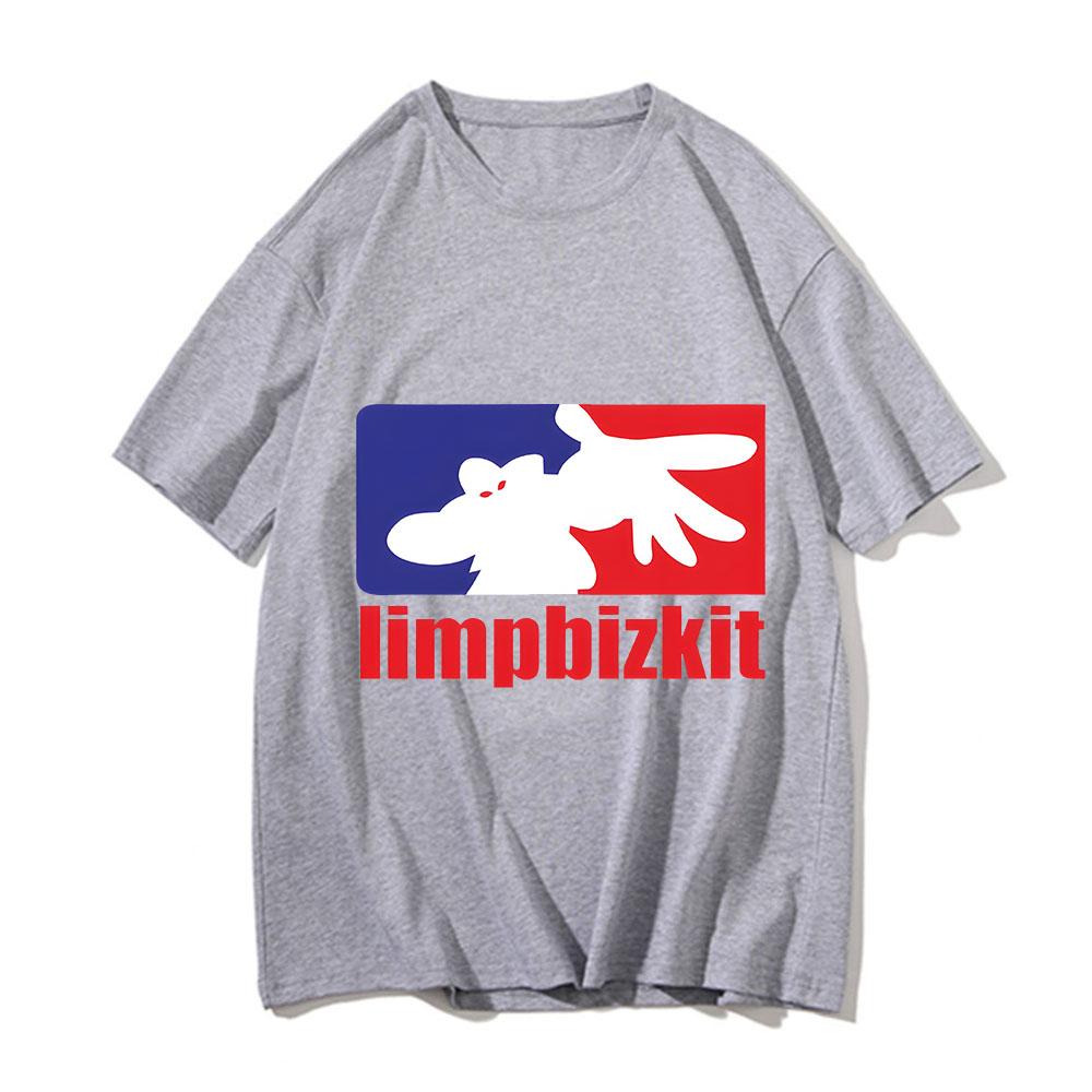 Футболка Limp Bizkit Мужская Женская С Круглым Вырезом Хлопковая Футболка С Коротким Рукавом Футболки Больших Размеров Классические Уличные Футболки