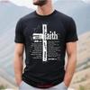 Крест веры и библейские стихи Галатам 2:20 Иоанна 3:16 футболка жить в Сыне Божьем Христианские футболки для мужчин женщин винтаж