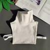 Fashion Turtleneck Fake Collar Shirt Women Warm False Collar Woman Adult Cotton Detachable Collar Choker Removable Half Shirt