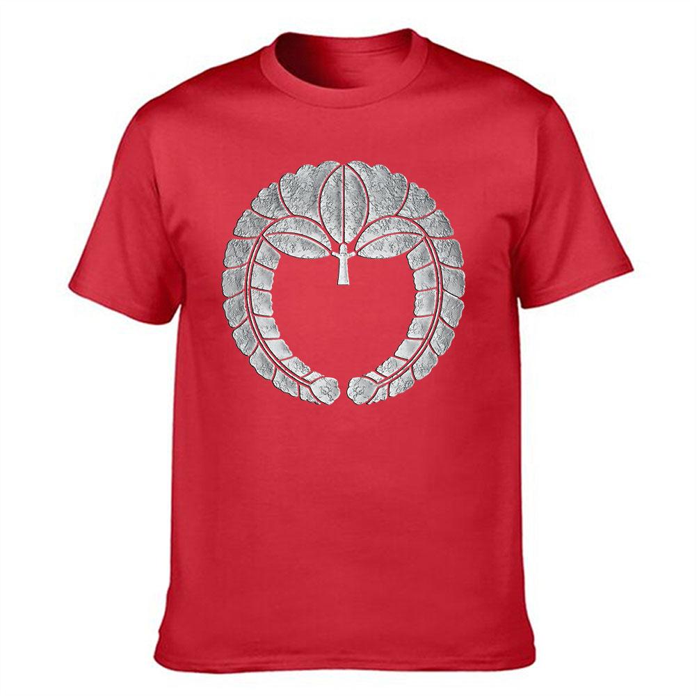 Unisexs Cotton Tshirt With Vintage Stone Texture Tree Leaf Wreath Graphic Casual Crew Neck Tee