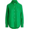 Polo Рубашка с воротником на пуговицах, длинным рукавом, женская, рубашки, зеленый 211970730009