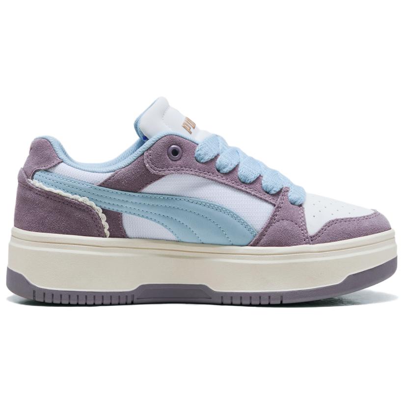 Puma Rebound Femme Low Memoires Бело-фиолетовые женские кроссовки 403512-01