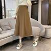 Autumn/Winter Women's Korean High-Waist Wool A-Line Skirt 2025 Trend