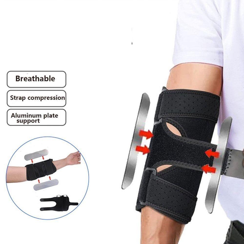 Super Strong Support Elbow Brace Double Steel Plate Arm Joint Protector Basketball