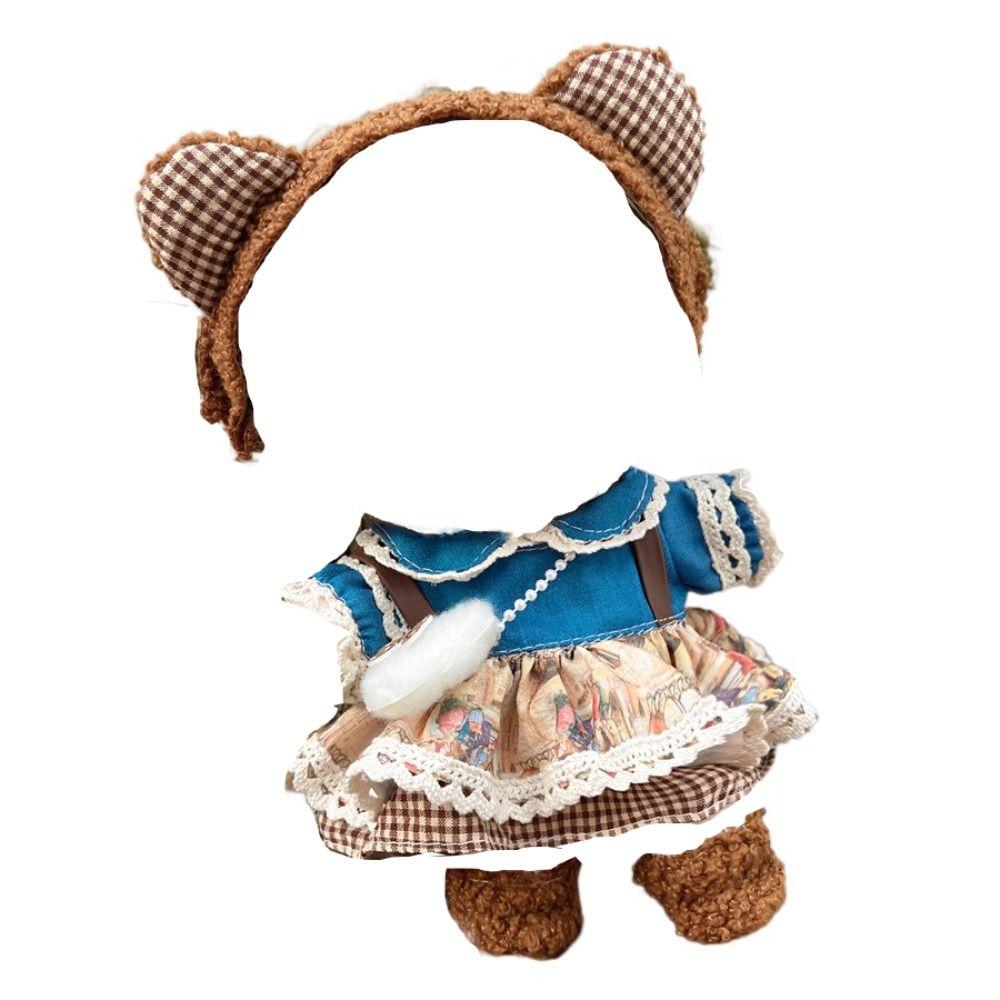Academic Style 20cm Cotton Doll Dress Princess Skirt Plush Doll Clothes Doll Accessories