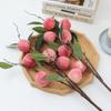 Plastic Simulation Peach Fruit 6 Heads Fake Plants Artificial Peach Branch  Home Garden Decor