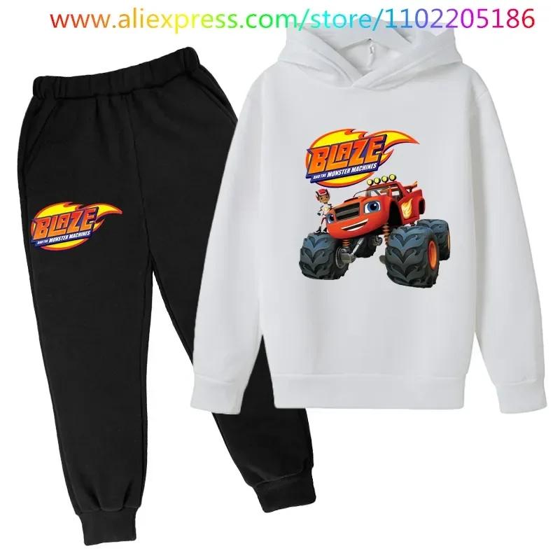 Толстовка Topo De Bolo Blaze And The Monster Machines 4, детская одежда, одежда для девочек, детский осенний костюм, толстовка и брюки для мальчиков