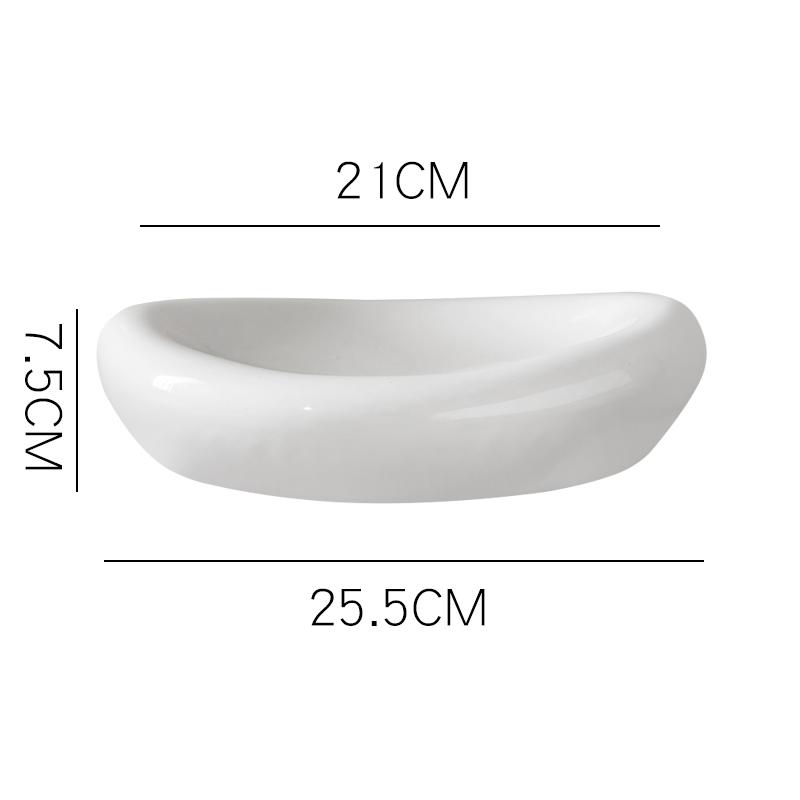 Белые керамические обеденные тарелки Рыбное блюдо Десертная тарелка Тарелка для стейка в западном стиле Диск для сашими Фруктовая тарелка Салатница Тарелки для суши