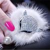 Ornament Car Pendant Crystal Rearview Mirror Pendant Fashion Car Hanging Ornament  Women Girls