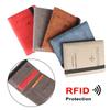 RFID кожаная сумка-кошелек для паспорта, многофункциональный пакет для документов, портативный держатель для паспорта, ультратонкий, для путешествий