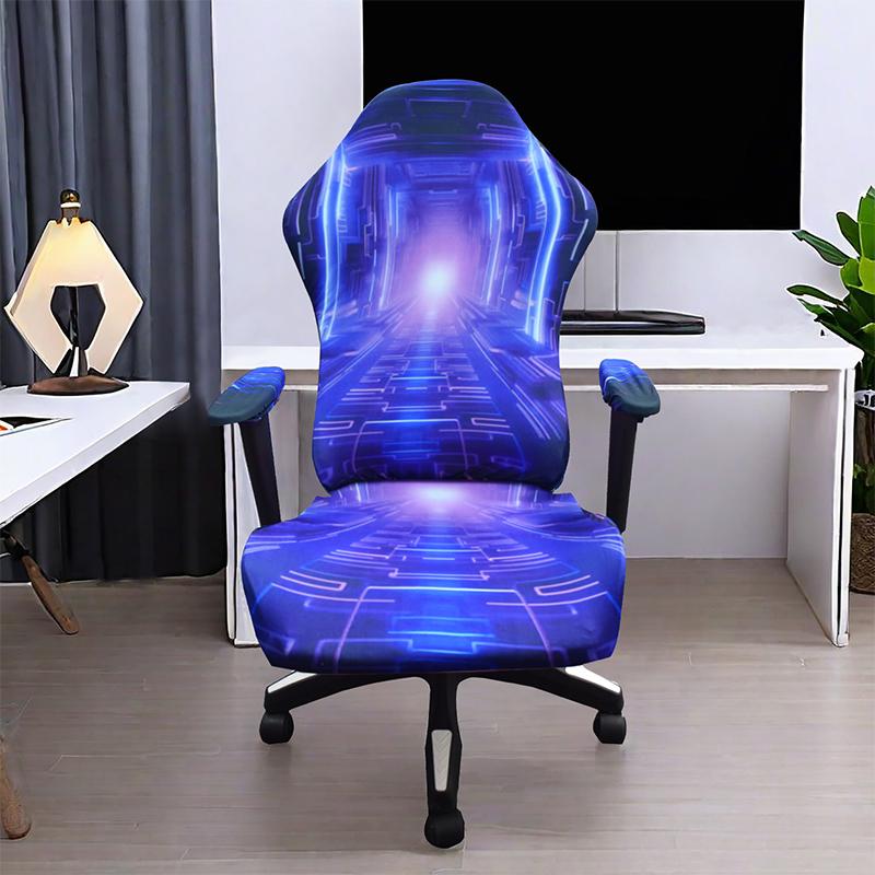 Gaming Chair Cover Punk Style Elastic Universal Computer Chair Backrest Cover Swivel Chair Armchair Seat Protector Covers