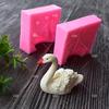 2pc 3D Swan Shape Silicone Cake Mold, Chocolate Mold, Silicone Soap Molds, Kitchen Accessories