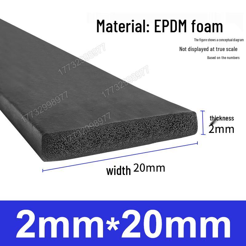 Черная EPDM Пористая Резиновая Полоса для Герметизации Морского, Механического, Электрического Шкафа и Коробки