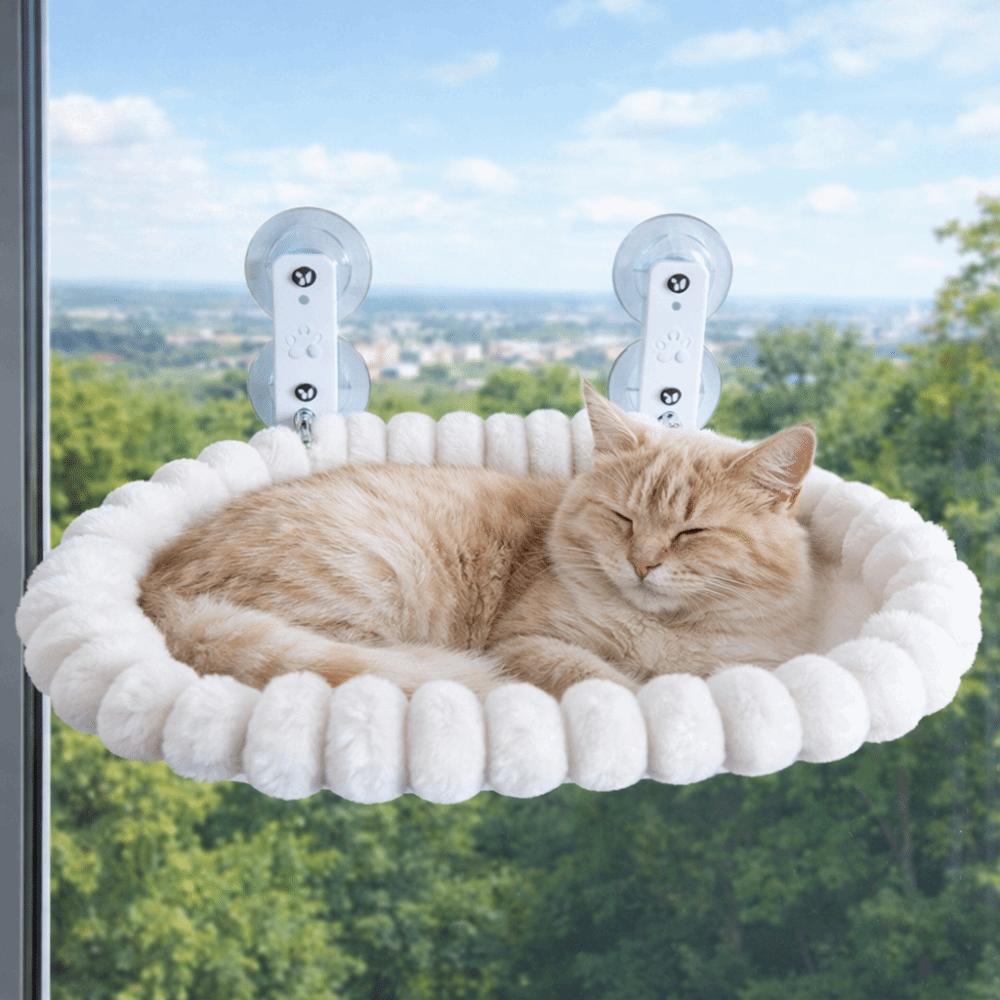 No-punching Cat Desk Hammock Comfortable Pet Hanging Bed Window Cat Hammock Indoor