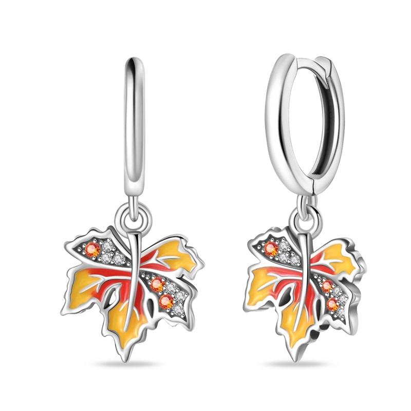 100% 925 Silver Chameleon Dragonfly Butterfly Earrings Golden Koi Ladybug Earrings For Women Fashion S925 Party Jewelry