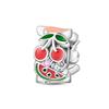 New 925 Silver Strawberry Cherry Fruit Series Charms Beads Fit 3mm 925 Original Bracelets DIY Birthday Jewelry Gifts