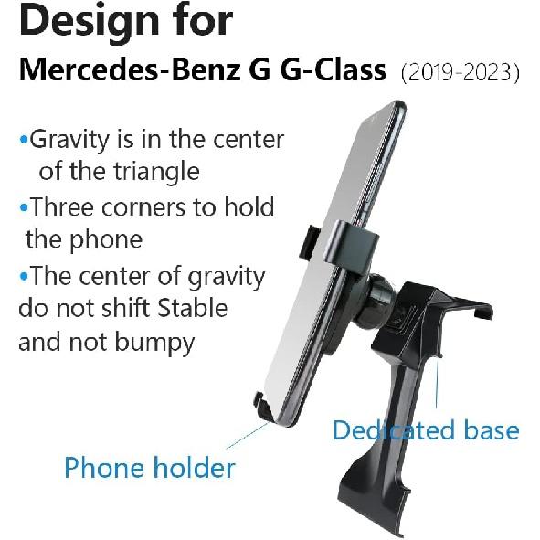 Автомобильный держатель для телефона для Mercedes Benz G G-Class 2019-2024 AMG G63 G65 G55 G500 W463 Wagon Автоаксессуары Навигационный кронштейн Украшение интерьера для мобильных устройств