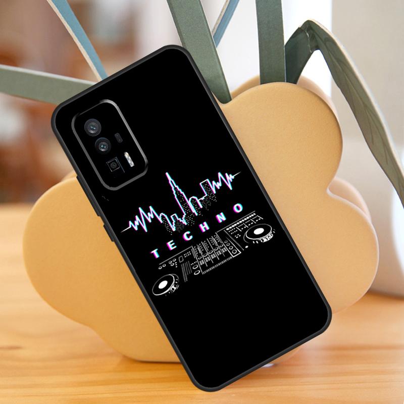 Чехол Love Techno Music Quotes для Xiaomi 13T 11T 12T Pro 13 14 Ultra 12 Lite POCO F6 F5 X6 Pro M6 X3 X5 M5s F3