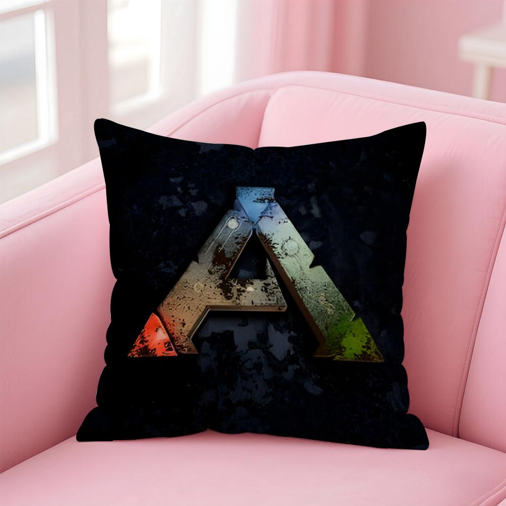 Survival Game Logo AArk Survival Evolved Cushion Cover Pillowcase Short Plush Invisible zipper Room Sofa Cushion Cover