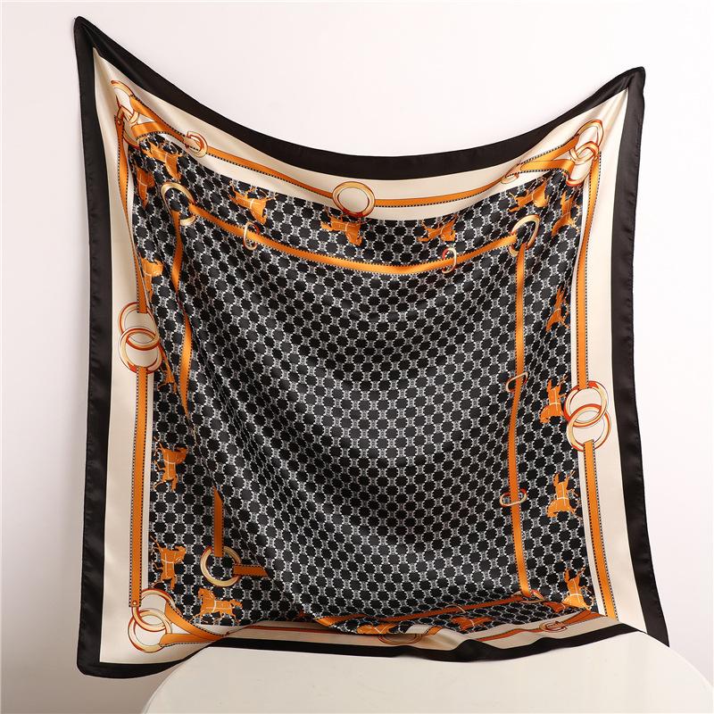 90 * 90 см новый шелковый шарф женский весенне-летний декоративный шарф солнцезащитный дорожный платок осенне-зимний шарф тонкий выпуск