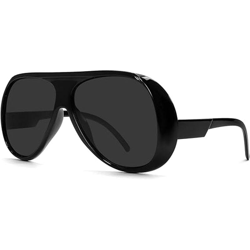Trendy Oversized Large Frame Y2K Cat Eye Sunglasses for Women Vintage Retro Oval Gradient Sunglasses UV400 Decoration Shades
