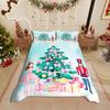 Homewish Christmas Nutcracker Duvet Cover Set,Xmas Tree for Teens Bedding Set,Happy New Year Decor