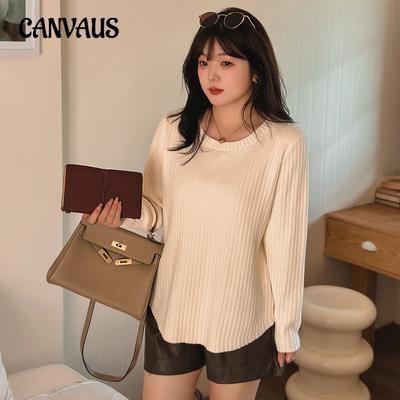 Женская рубашка большого размера с круглым вырезом, осенне-зимняя свободная внутренняя трикотажная одежда